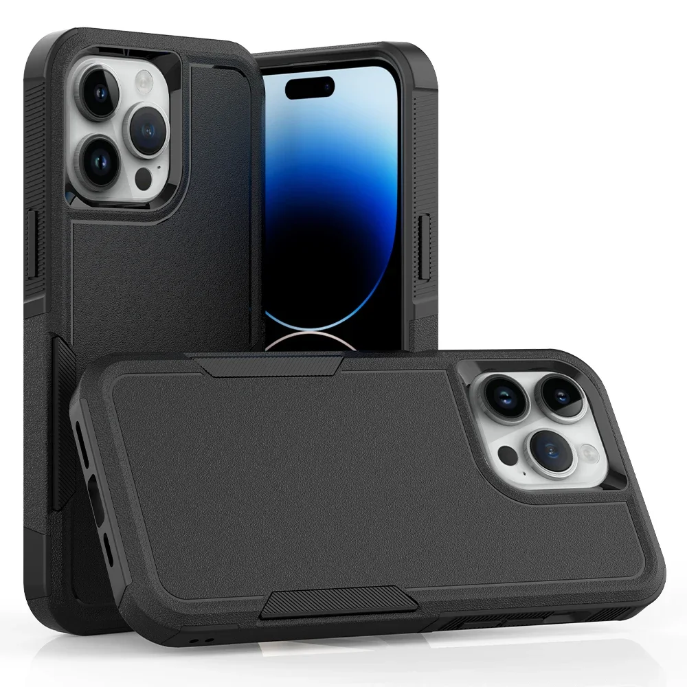 Rüstung stoßfeste Handyhülle für IPhone 16 11 12 13 14 15 Pro Max Xs XR X SE 2022 8 7 Otter Bumper Box Hartplastik-Rückseite Image