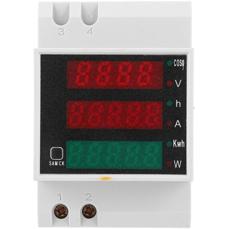 Voltmetro Amperometro Multifunzione D52-2047 Contatore Elettrico Multifunzione Display Digitale Misuratore Di Corrente, Tensione E Fattore Di Potenza Ac200450v