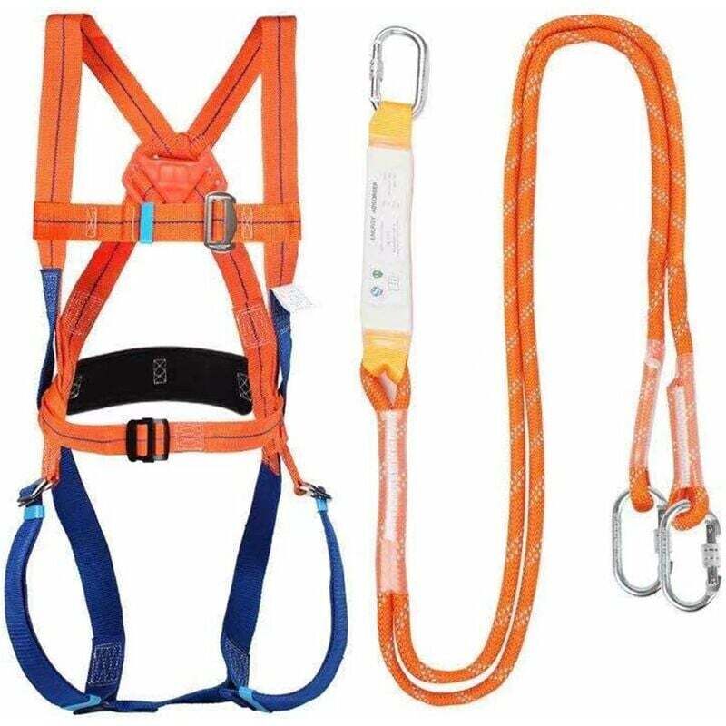 Kit Di Imbracatura Di Sicurezza Anticaduta, Imbracatura Di Sicurezza Anticaduta, Protezione Anticaduta Per Lavori Ad Alta Quota, Kit Di Protezione Anticaduta, Per Arrampicata, Lavori In Quota Ecc. Deb