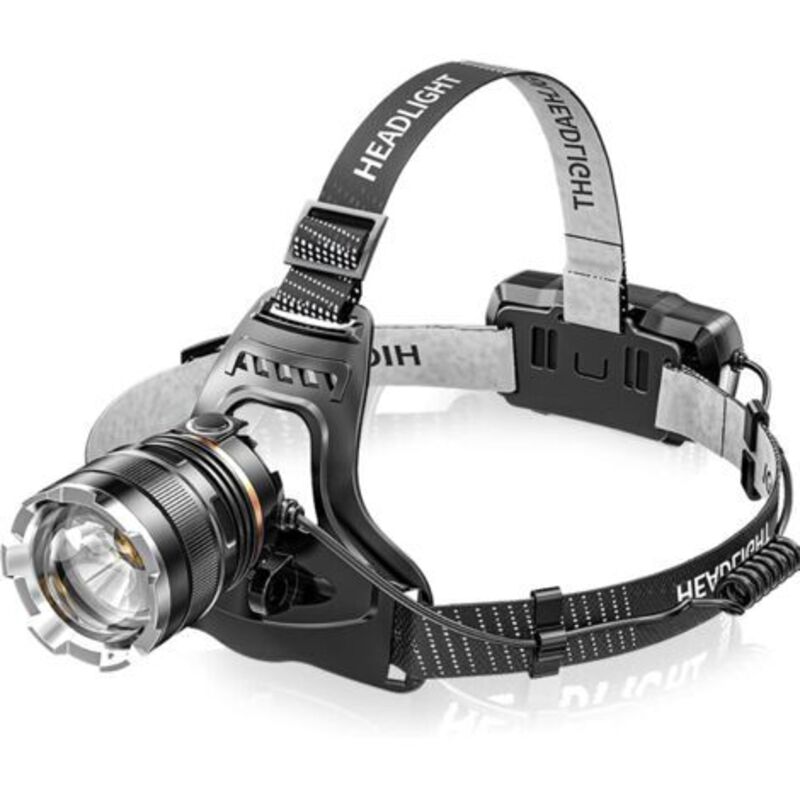 Lampada Frontale A Led Ricaricabile, Super Luminosa, 50.000 Lumen, 4 Modalità Led, Sensore E Luce Rossa, Ricaricabile Tramite Usb, 5.200 Mah, Mini Lampada Frontale Regolabile Leggera E Impermeabile Ip