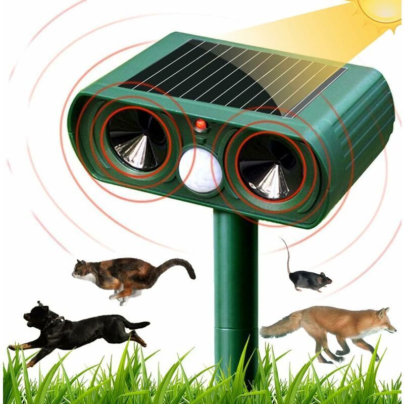 Repellente Per Gatti Ad Ultrasuoni Solare Repellente Per Gatti Da Esterno Sensibilità E Frequenza Regolabili Repellente Per Gatti Ad Ultrasuoni Per Respingere Parassiti Protettore Da Giardino H288