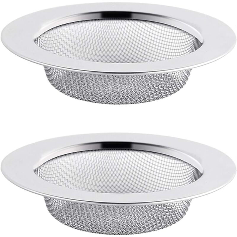Gotrays - 2 Pezzi Filtro Per Lavello In Acciaio Inox, Filtro Di Scarico Da 7,5 Cm, Filtro Per Lavello, Filtro Per Lavello, Filtro Per Lavello Da Cucina