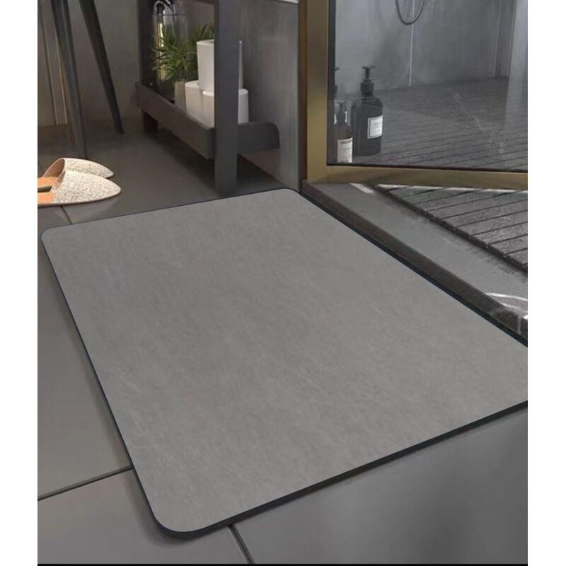 Tappetino Da Bagno Antiscivolo, Tappetino Da Bagno In Diatomite, Tappetino Da Bagno Assorbente 60x40 Cm, Tappetino Da Doccia Antiscivolo Ad Asciugatura Rapida, Tappetino Da Bagno In Morbida Microfibra
