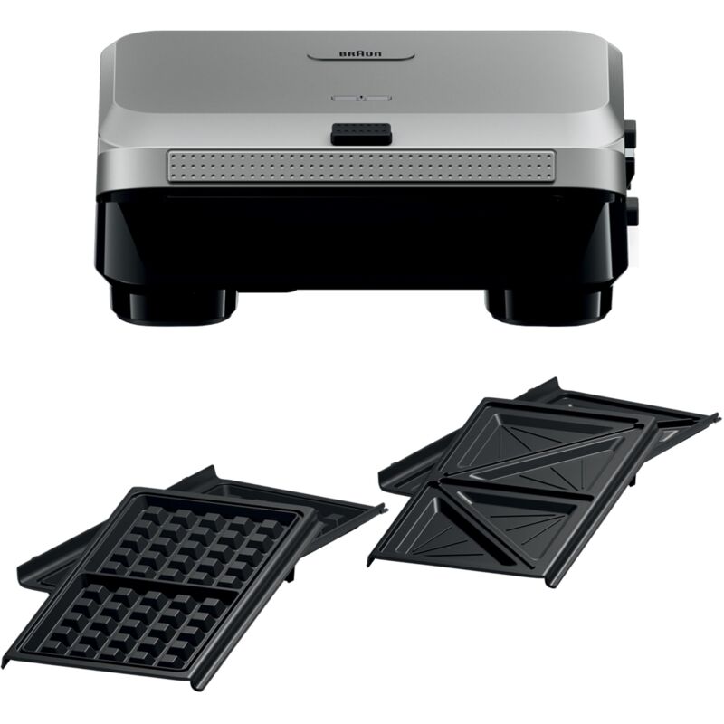 Grill - Braun - Sandwich Maker 5 Sm5005 - 800 W - Inox / Nero
