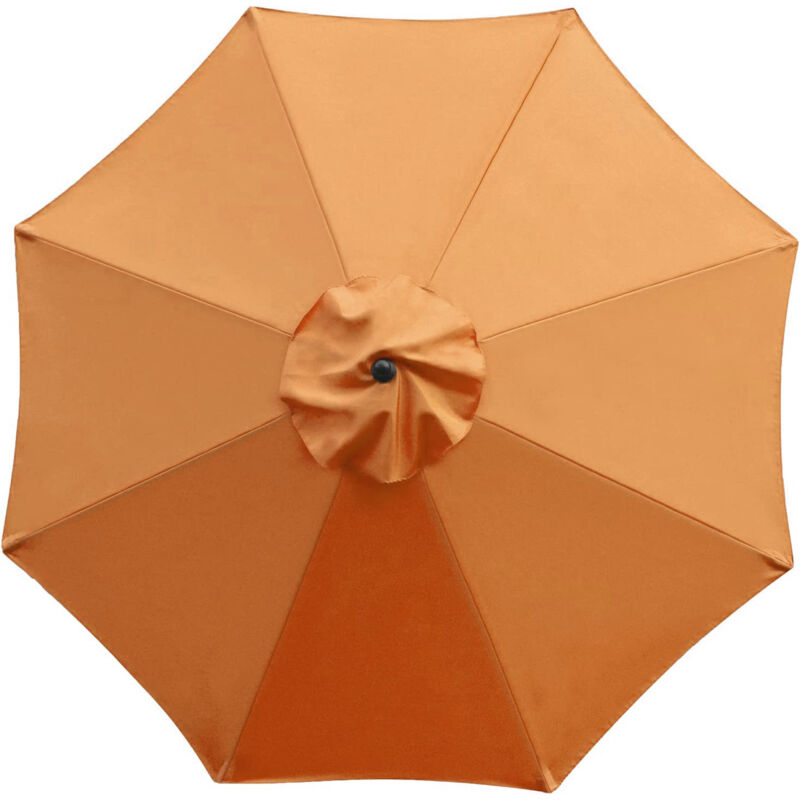 Tendalino Di Ricambio A 8 Stecche Per Ombrelloni Da Giardino, Patio, Cortile, Spiaggia, Piscina E Mercato (solo Tenda Da Sole), Colore Arancione