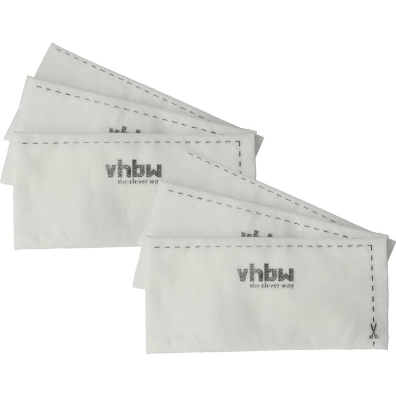 Vhbw 6x Filtro Compatibile Con Miele S 2000 - S 2999, S 242 - S 256i, S 227 - S 240i Aspirapolvere - Filtro Aria Di Scarico, Bianco