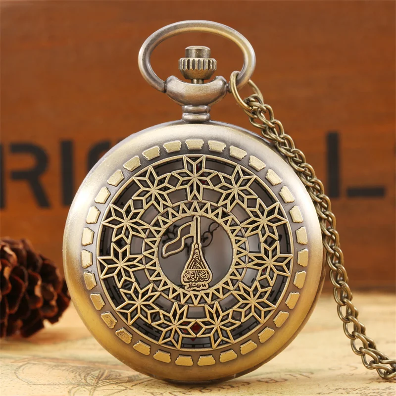 Antike aushöhlen Blume Fall Frauen Dame Quarz Analog Taschenuhr römische Zahl Anzeige Uhr Halskette Kette Uhr Geschenke