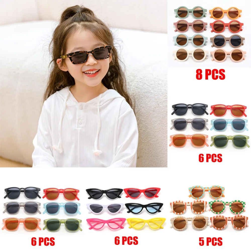 2025 UV400 Kinder-Sonnenbrille in mehreren Stilen zur Auswahl, Kinder-Sonnenbrille, 2–8 Jahre altes Baby, dekorative Sonnenbrille, trendig Image