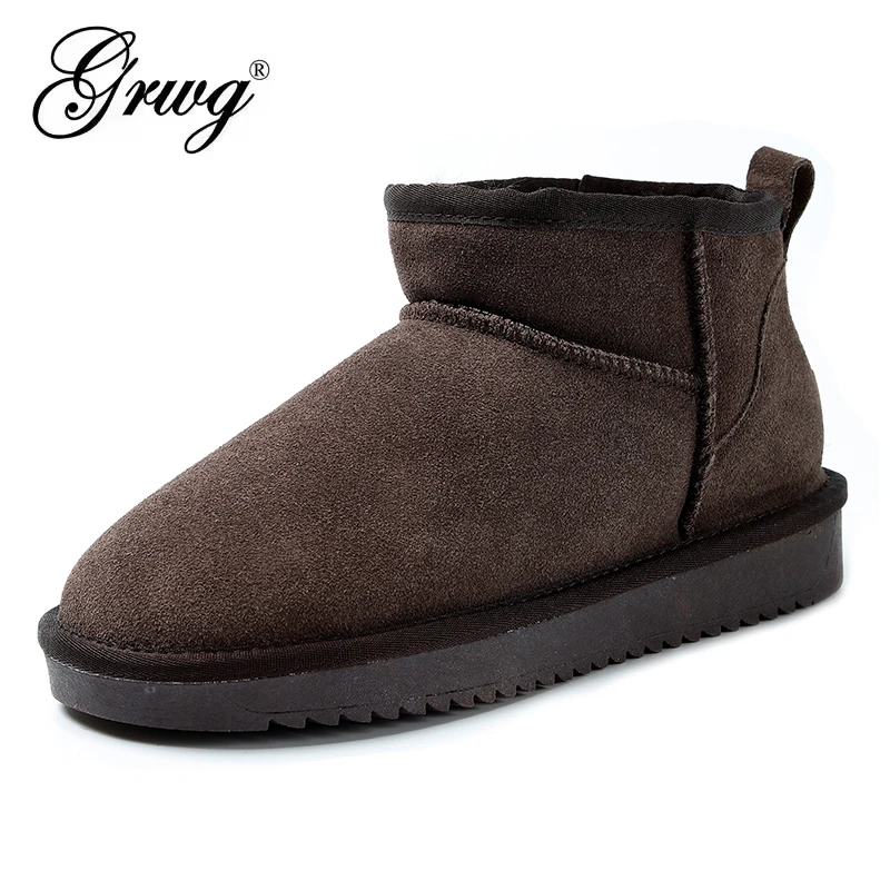 Neue Ankunft Echtes Leder Australien Klassische Frauen Mini Schnee Stiefel frauen Kuh Leder Stiefeletten Winter Frauen Schuhe