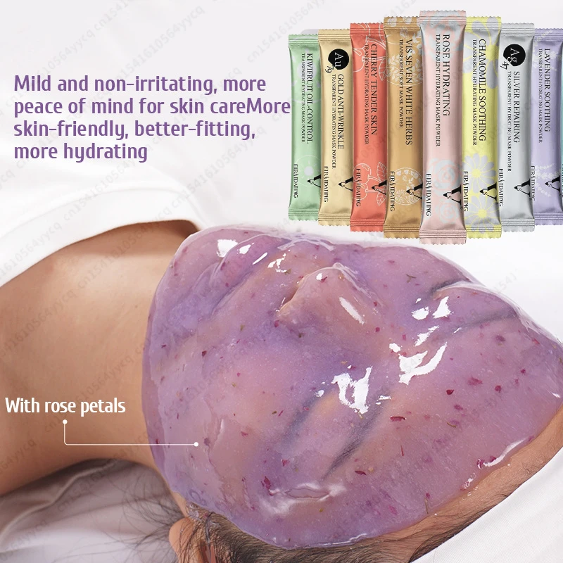 Feuchtigkeitsspendende Salon SPA Weiche Hydro Gelee Maske Pulver Gesicht Hautpflege Bleaching Rose Kollagen Peel Off DIY Gummi Gesichts Jellymask Image