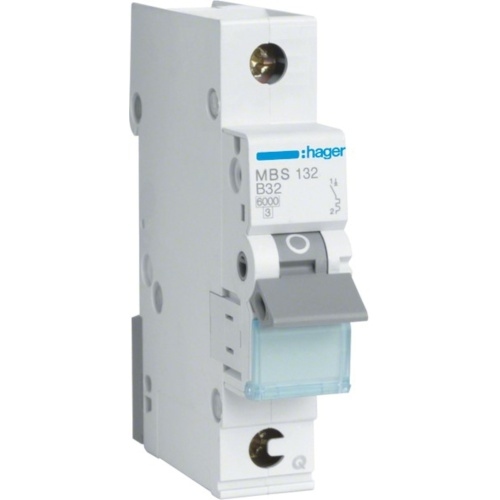 Hager LS-Schalter 1P 6kA B-32A QuickConnect 1M 1PLE Image
