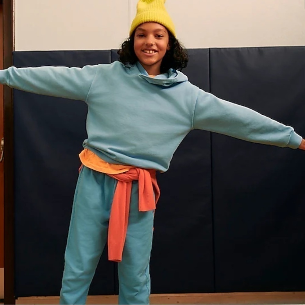 J. Crew Shirts & Tops | J Crew Sea Sky Kid By Crewcuts Garment-Dyed Hoodie | Color: Blue | Size: Lb