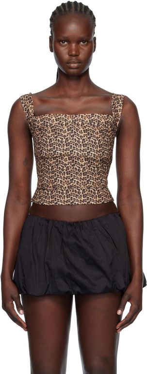 Tan Imogene Corset Top