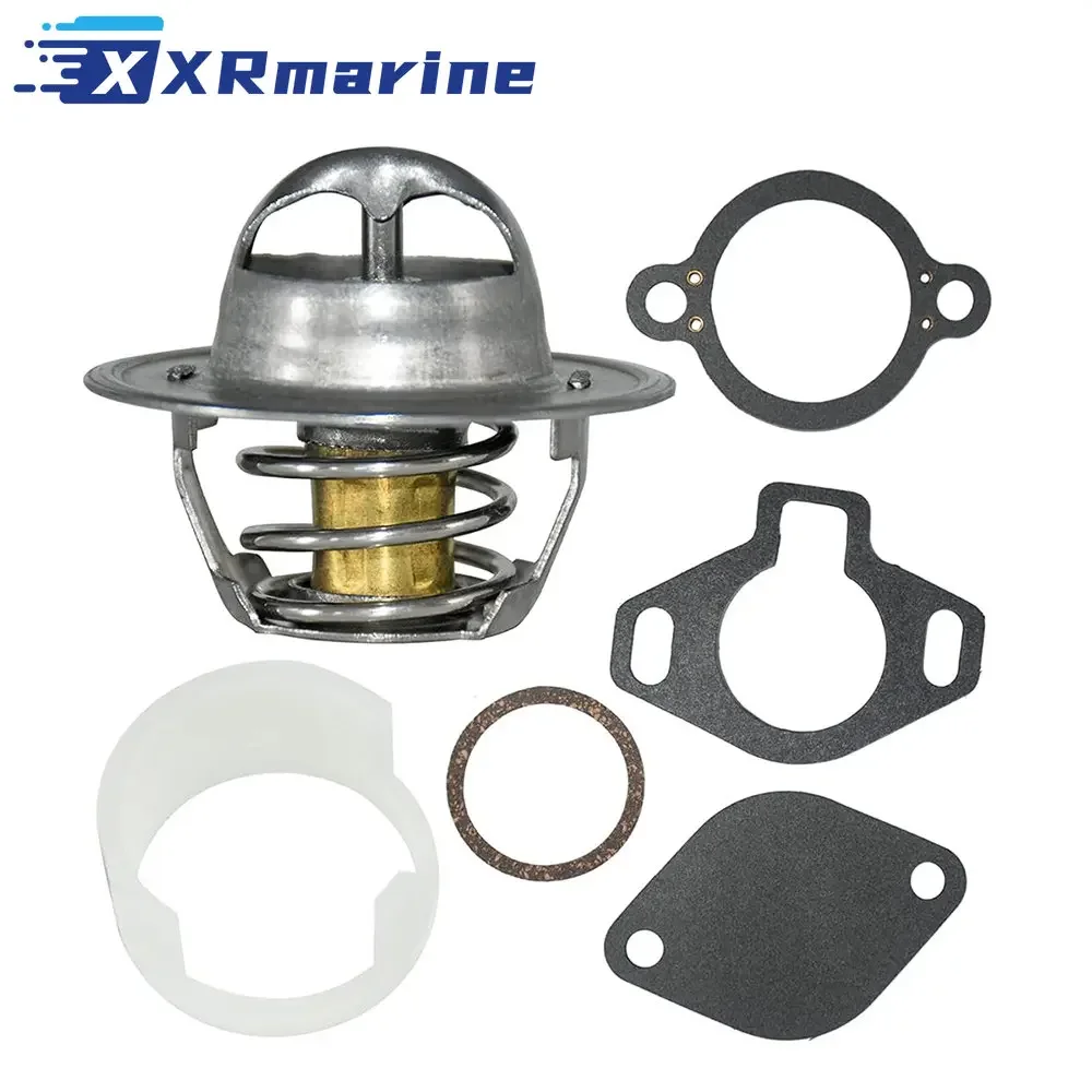 807252 Q5 Thermostat-Kit 160 ° mit Kunststoffhülse für MerCruiser V6 V8 4.3L 5L 5.7L 7.4L 8.2L 807252 T8 807252 T5 18-3647 807252 T2 Image