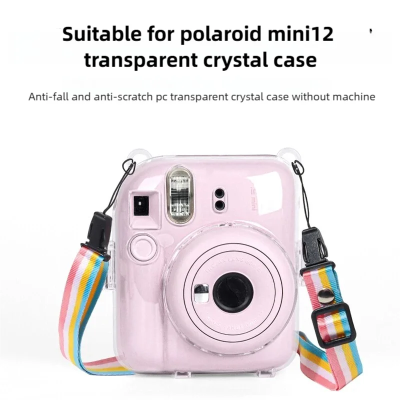 Für Fujifilm Instax Mini 12 Transparente Kamerahülle, schützende Tragetasche mit Aufbewahrungstasche mit Schultergurt Image