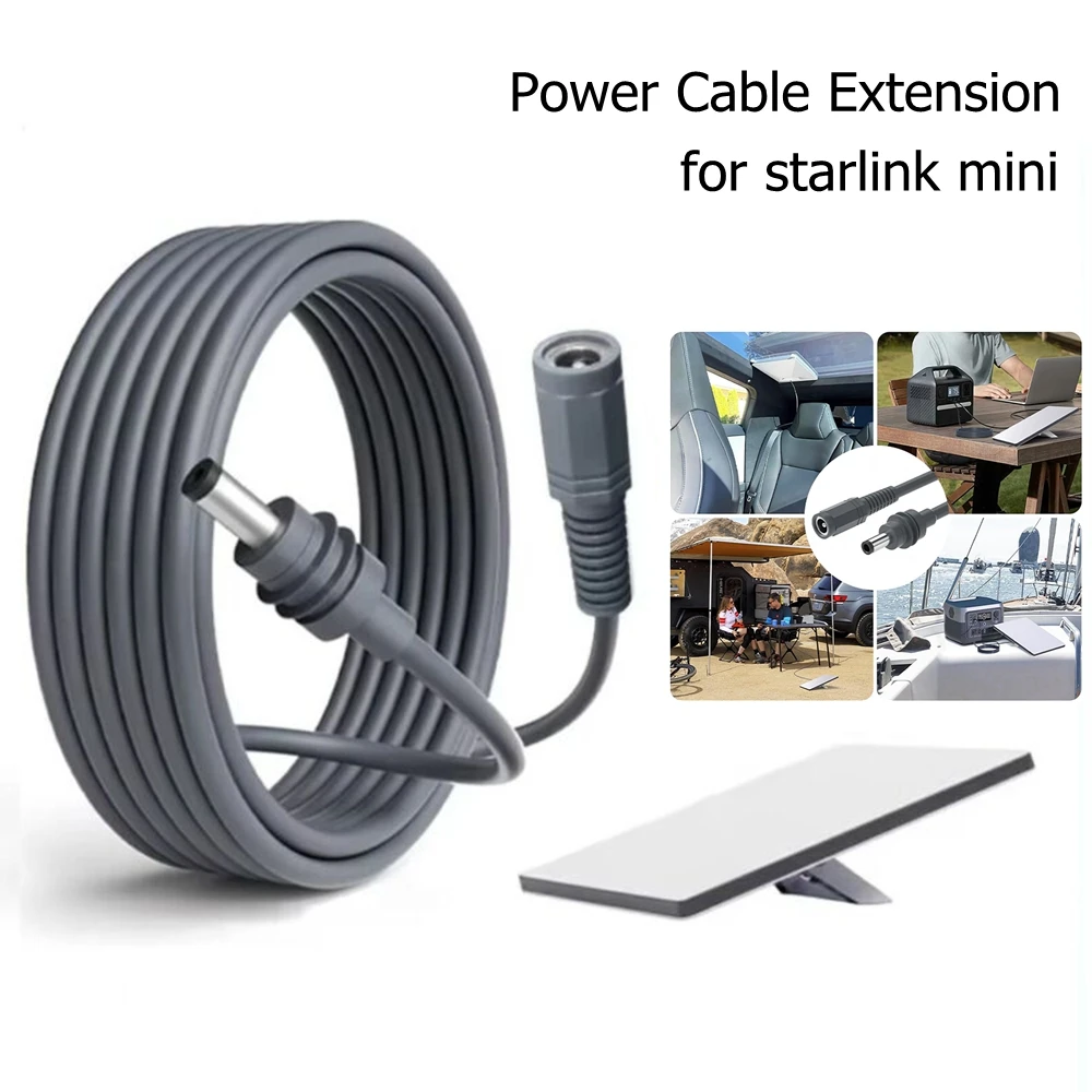 3/5/10M Für Starlink Mini DC Stecker Auf Buchse Adapter Kabel Kurzes Kabel DC Power Verlängerung kabel für Starlink Mini Plug und Play Image