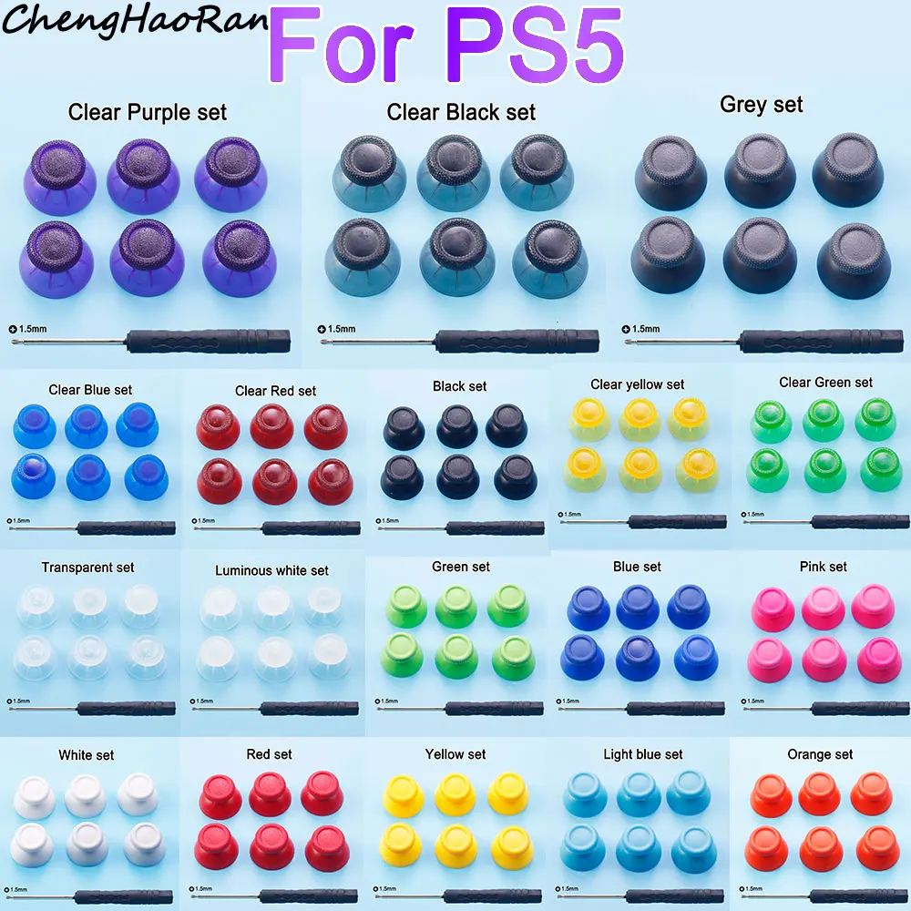 1 Satz für ps5 Thumbs tick Grip Cap für Sony Playstation 5 3D Analog Joystick Cover Controller Knopf Ersatz zubehör Image