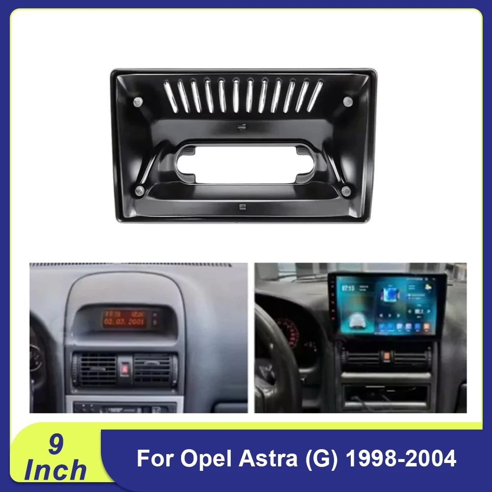 9-Zoll-Autrahmen-Faszienadapter Android Radio Dash Fitting Panel Kit für Opel Astra (G) 1998–2004 LHD Image