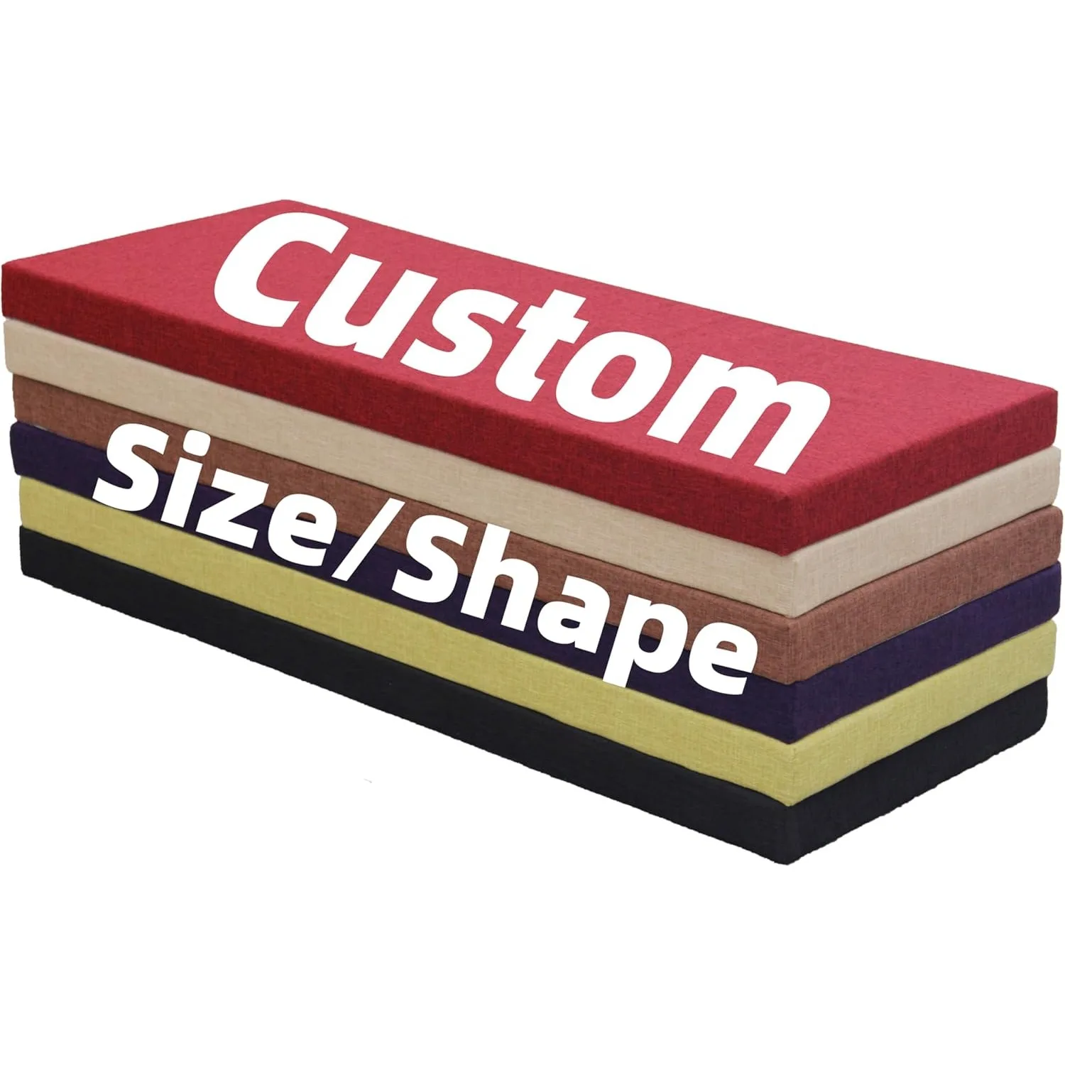 5 cm individuelle Bankkissen, Stuhlsitz, Sofakissen, Sitz, Erkerfenster, dekoratives Kissen für Sofas, Gartenbank, Sitzschaukel, Rücksitz