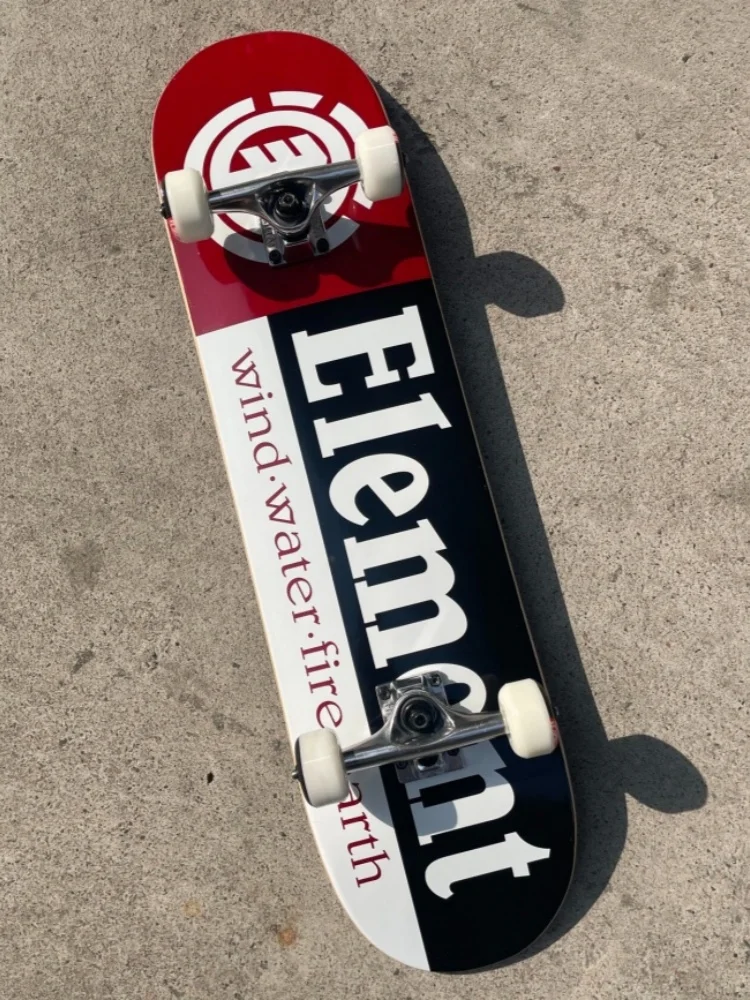 Marken-Rabatt Element Skateboard Street-Skateboard Ahorn Doppelkonkav-Deck Doppel-Kick Skateboard Erwachsenen-Komplett-Skateboard