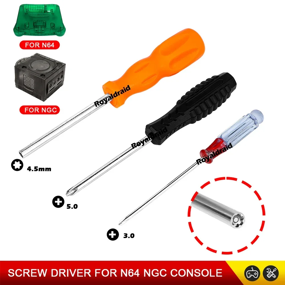 Ein komplettes Set Sicherheitsschraubendreher-Öffnungswerkzeuge für die Reparatur von N64 Gamecube NGC Gaming-Konsolen Image