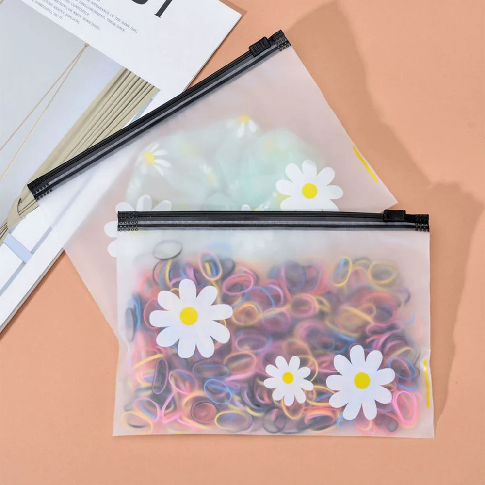 Reißverschlusstasche, Gänseblümchen-Tasche, Haarband, Socken, Handtuch-Aufbewahrungstasche, Aufbewahrungstasche mit Zuglasche Image