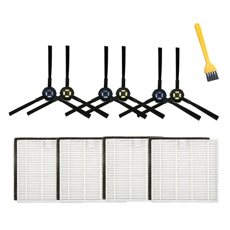 Seitenbürstenfilter-Ersatzzubehör-Kits für V8 V8S Plus X750 X800 X785 V80 Max Staubsauger-Roboterreiniger-A09G Image