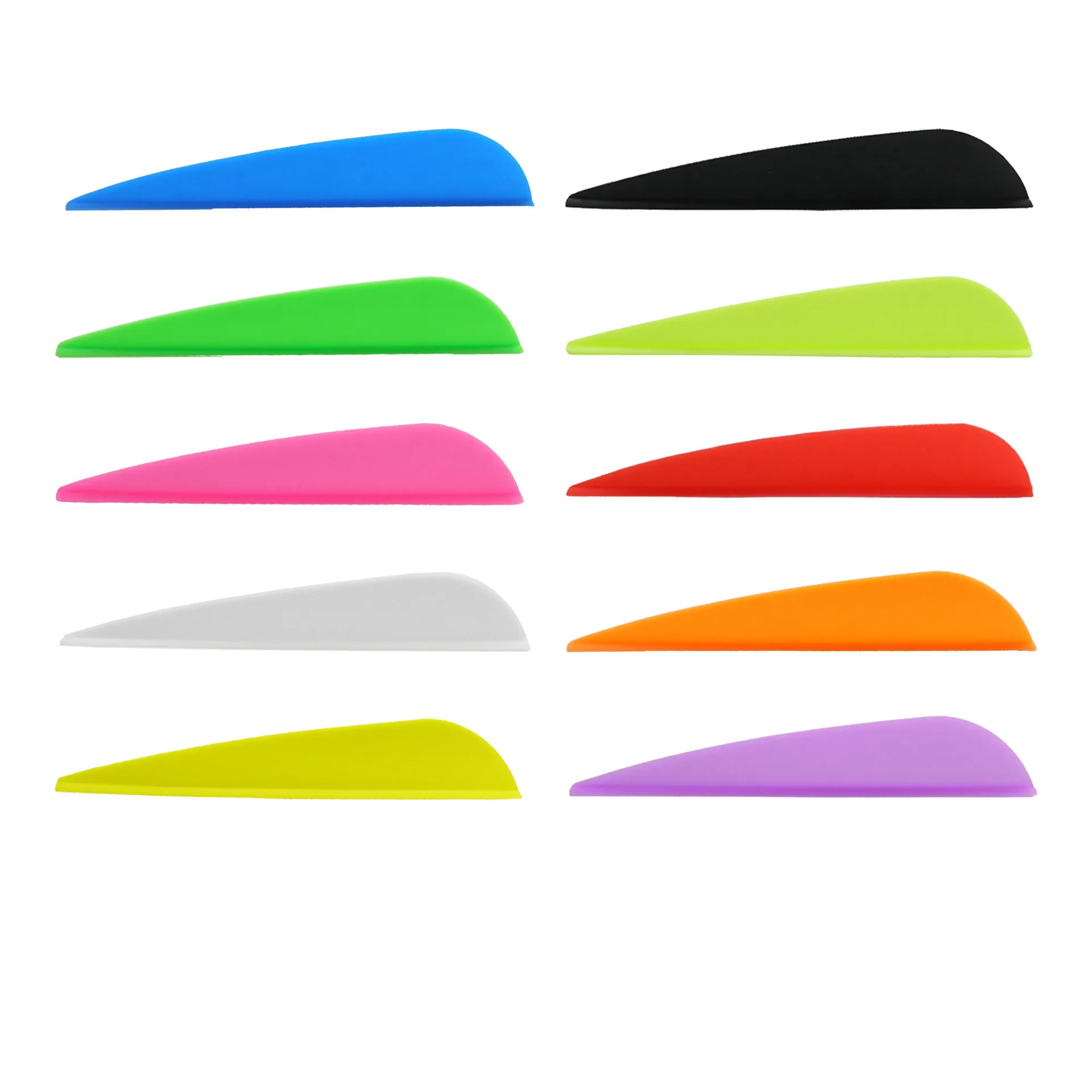 50 teile/los Gummi Pfeil Vanes 2/3/5/4/5 zoll Kunststoff Fletch Vanes Bogenschießen Federn für pfeil Bogenschießen DIY Image