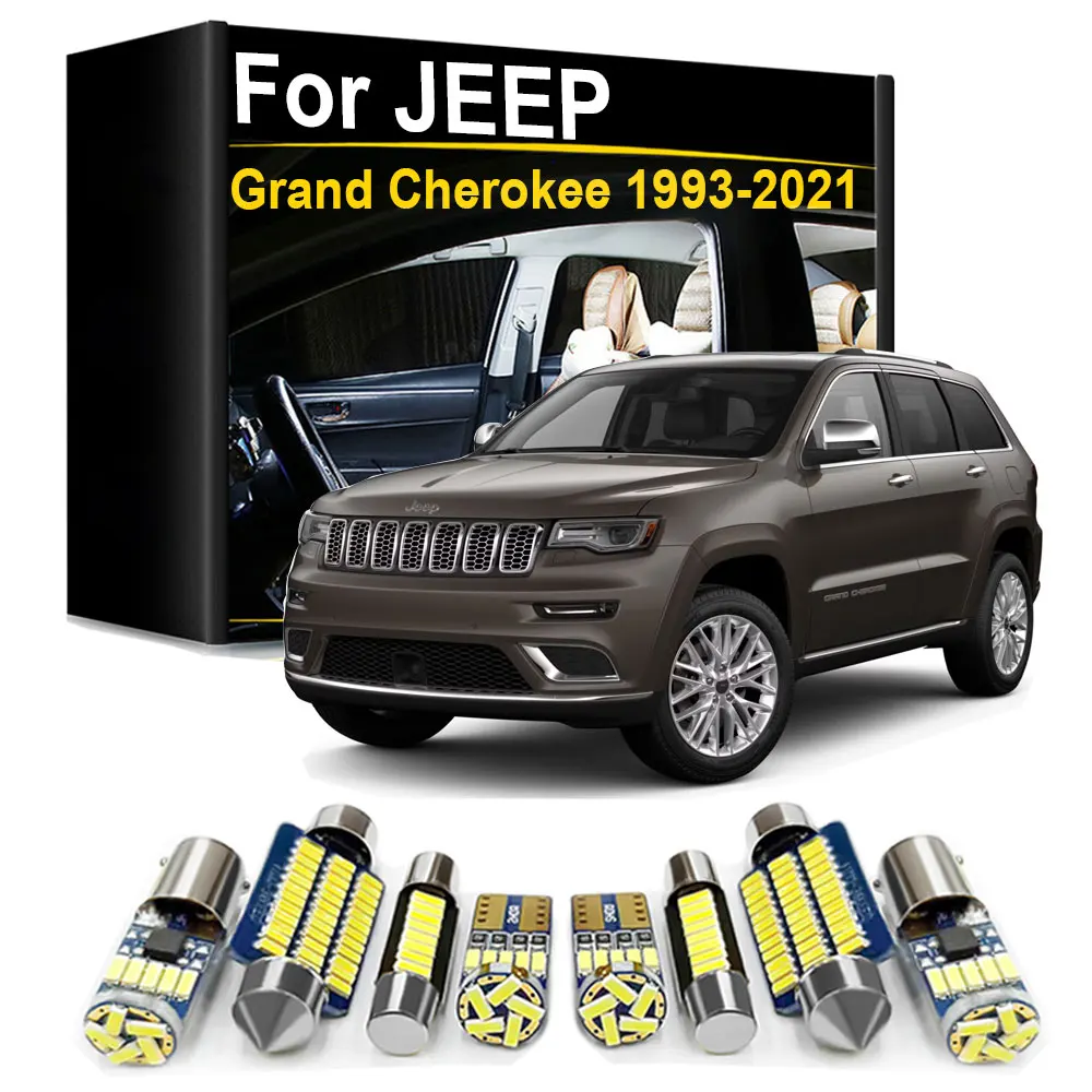 LED-Innenbeleuchtungsset Canbus für Jeep Grand Cherokee MK 1 2 3 4 1993-2011 2012 2013 2014 2015 2016 2017 2018 2019 2020 2021 Image