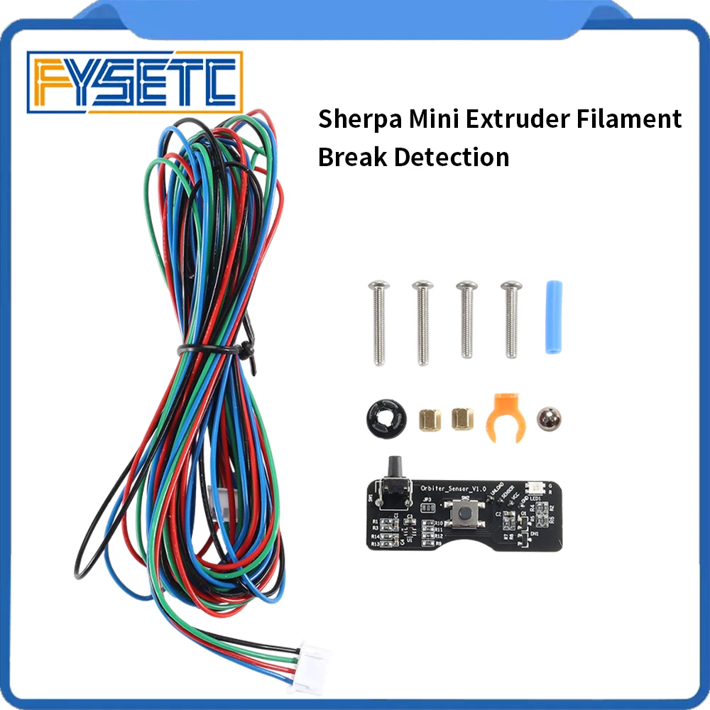 FYSETC Sherpa Mini Extruder 3D-Drucker Filament Brucherkennungsmodul 2,5 m Kabel Run-Out Sensor Material Runout Detector Image
