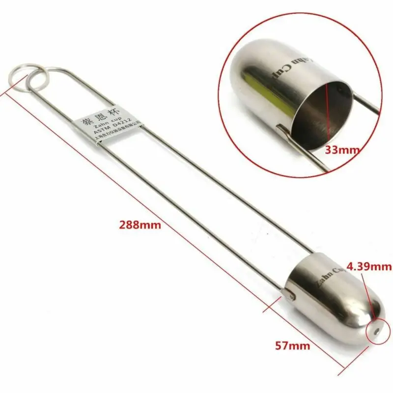 Zahn Cup Dip Type Immersion Viskosity Cup Präziser Edelstahl 1 # 2 # 3 # 4 # /5 # Image