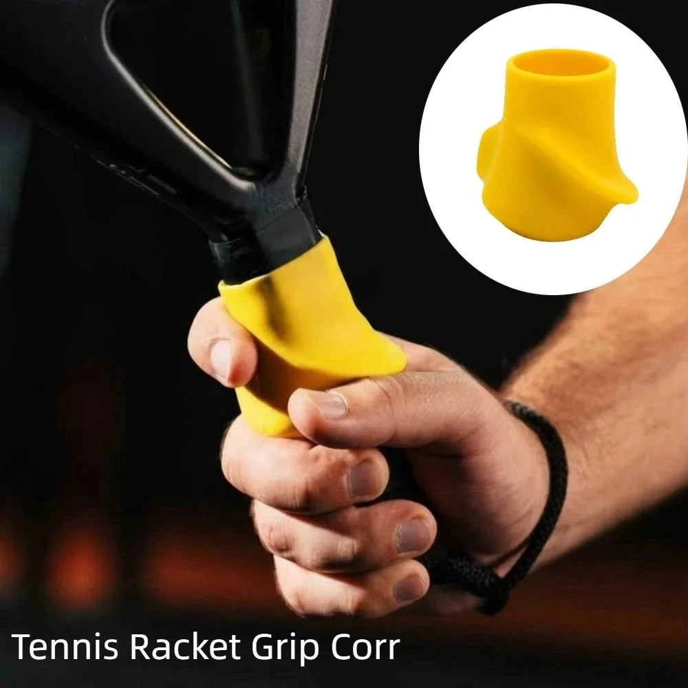 Silikon-Tennisschlägergriff-Korrektur: Rutschfester, tragbarer Silikon-Griff für sicheren Halt und Vermeidung von Verrenkungen Image