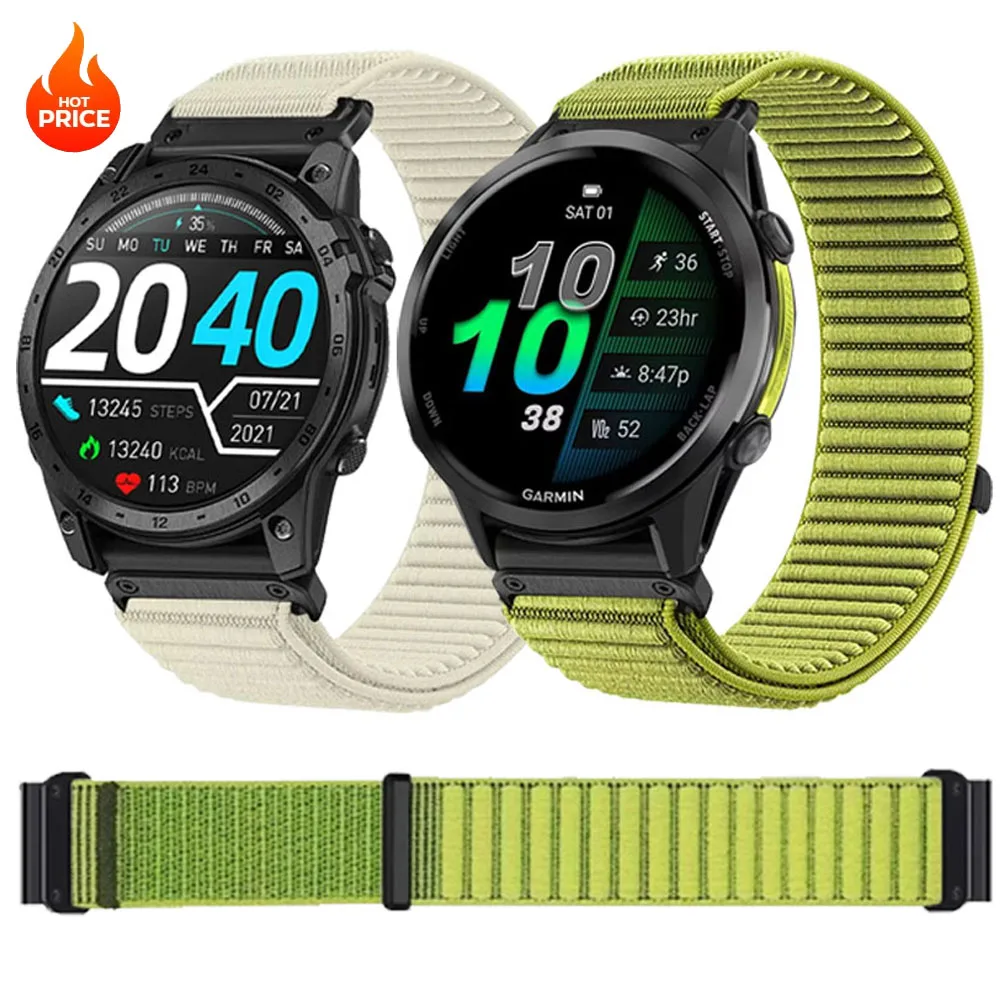 20/22/26 mm Schnellverschluss-Nylonarmband für Garmin Tactix 8/Quatix 8 51/47 mm Armband Garmin Instinct 3/Forerunner 970 965 955 Image