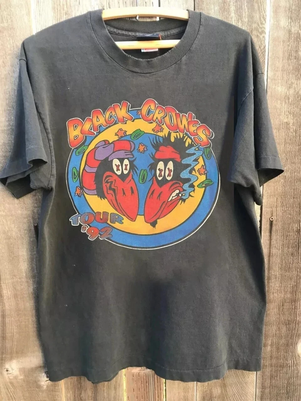 Herren Sommer Vintage Black Crowes T-Shirt Unisex Baumwolle und atmungsaktives T-Shirt Herren Rundhals Streetwear Oversized Kurzarm Image