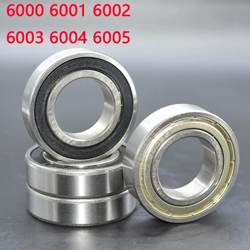 10 Stück 6000ZZ 2RS 6000RS 6000-2RS 6005ZZ 6000-2RSH 10 x 26 x 8 10 x 26 x 8 mm Gummidichtung Hochwertige Rillenkugellager Image