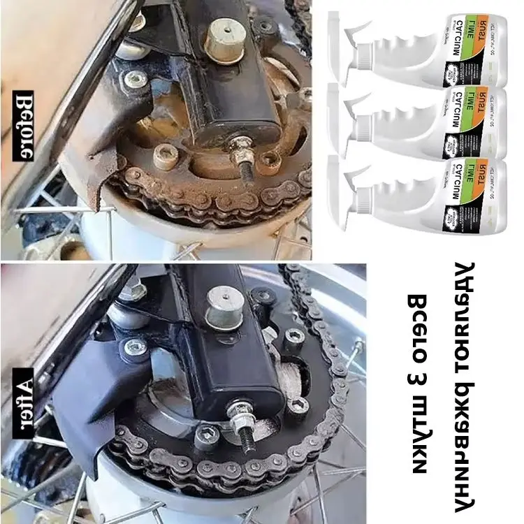 120ML Rostentferner-Spray zur Reinigung von Metalloberflächen von Autorädern Zitronensäure-basierter Rostentferner für Haushalt und Industrie Image