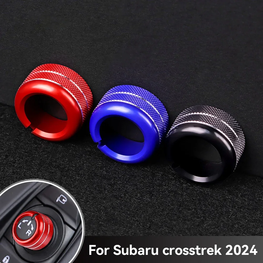 Auto-Audio-Lautstärkeregler, Rückspiegel-Bedienknopf, Ringverkleidung, Innenraum-Dekorationsring für Subaru Crosstrek 2024 Image