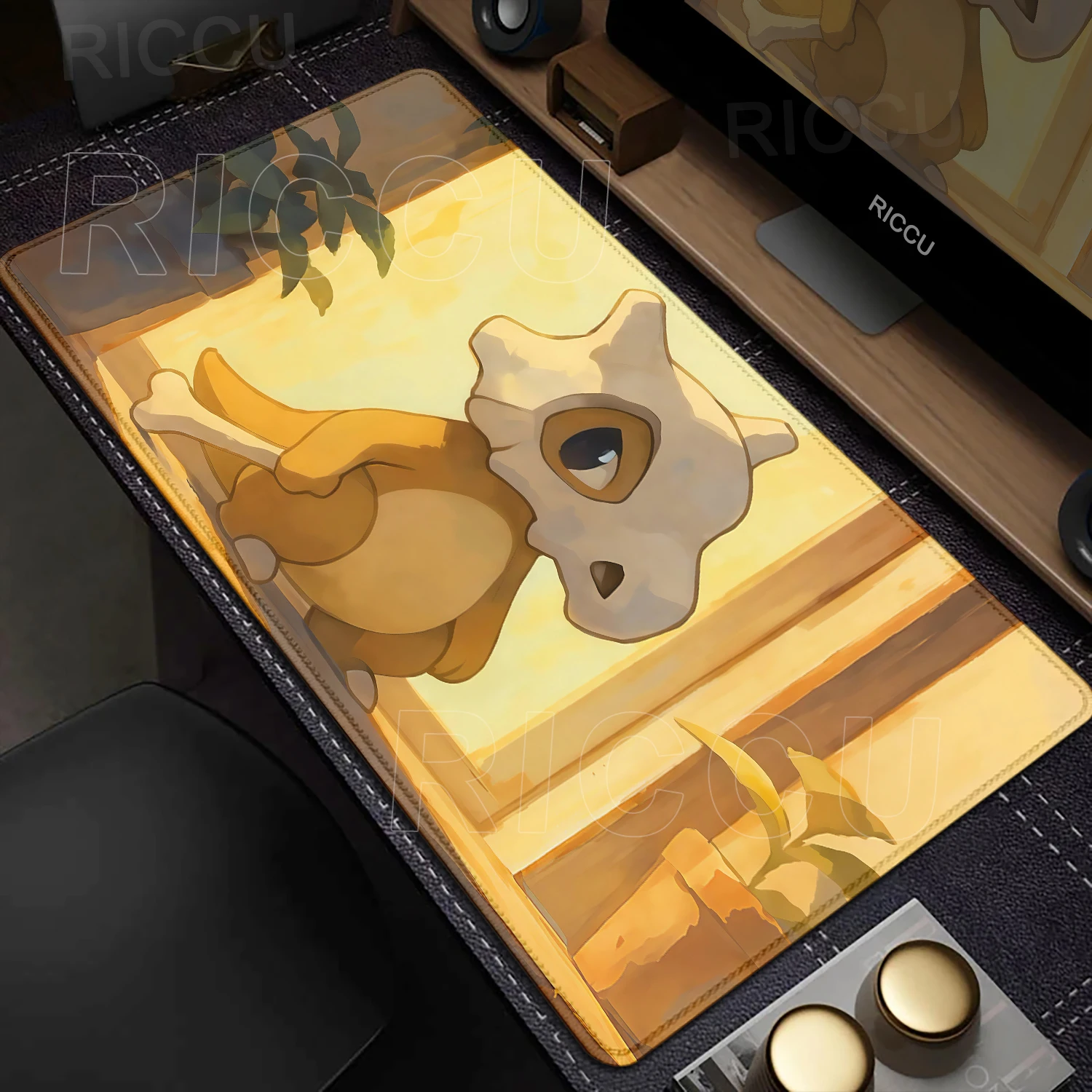 Mauspad, Gaming-Zubehör, Gamer-Computertischmatte, Laptop, großes Tastaturpad, P-Pokemons, Spielmatte, Cubone-Mauspad, E-Sport-Pads Image