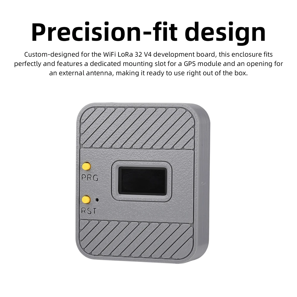 WiFi LoRa 32 V4 Schutzgehäuse aus Kunststoff mit Typ-C-Anschluss und reserviertem GPS-Antennensteckplatz für Entwicklungsboards Image