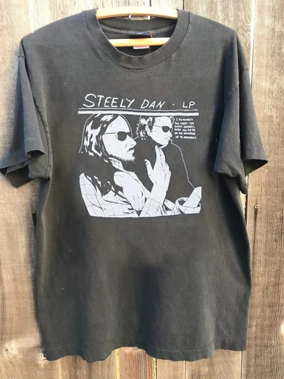 Sommer-T-Shirt für Herren aus reiner Baumwolle im Retro-Stil der 90er Jahre von Steely Dan Band, lässig, stilvoll, locker und atmungsaktiv, geeignet für den Alltag Image