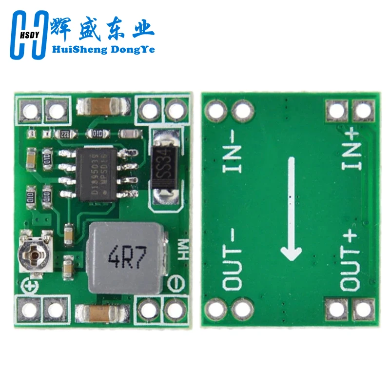 MP1584EN 3A Ultrakleines DC-DC-Abwärtsversorgungsmodul, einstellbare Leistung, Abwärtsabfluss, 24 V, 12 V, 9 V, 5 V, 3 V, MP1584 Image
