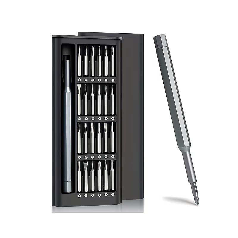 24 in 1 S2 Precision Screwdriver Set for Electronics Repair with 24 Interchangeable Tips, Professional Phone, Tablet, Laptop, Smartwatch Disassembly Tool Kit for Technicians DIY Enthusiasts