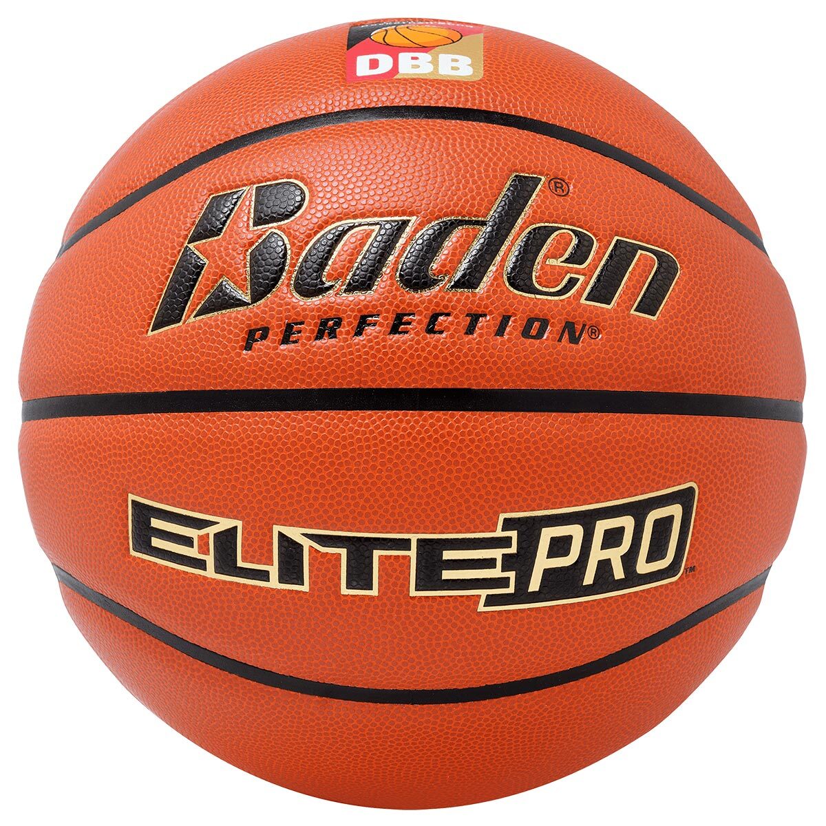 Basketball KEMPA "Basketball Baden Elite Pro DBB" Gr. 7, orange, Bälle, Herren, 7