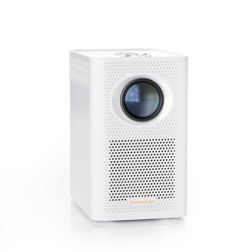 Intelligenter Mini-Projektor, tragbarer Heimkino-Projektor mit 1080p-Auflösung, 5G-WLAN und Bluetooth für drinnen und draußen, Taschenformat, kompatibel mit iOS, Android, HDMI, TV-Stick, Gaming-Laptop Image