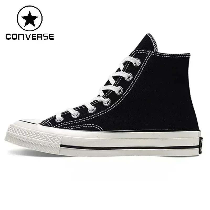 Converse All Star Herren- und Damen-Skateboardschuhe der 1970er Jahre, hohe klassische Canvas-Plateauschuhe, Damen- und Herren-High-Top-Sneaker