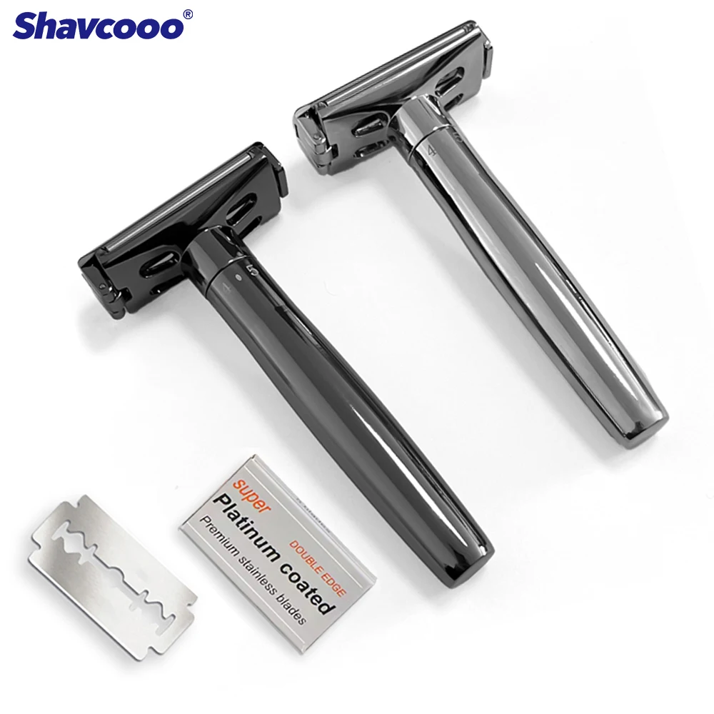Shavcooo GP200 Glide 2.0 Pro Sicherheitsrasierer 1–6 verstellbarer Rollrasierer für Männer, Bartpflege mit 5, zweischneidiger Klinge Image