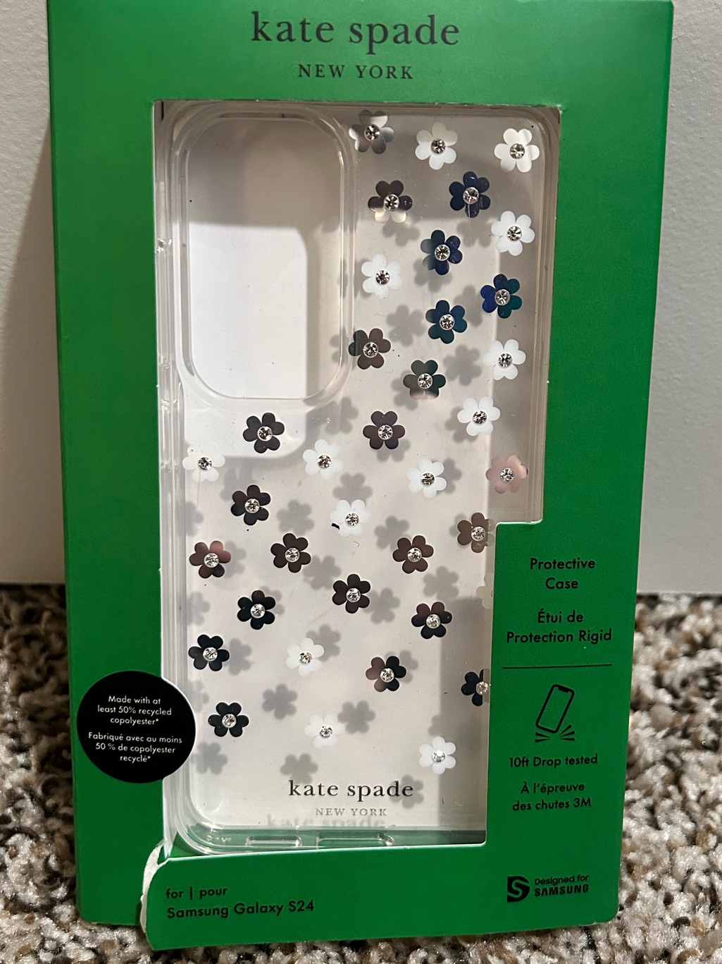 Kate Spade Cell Phones & Accessories | Kate Spade “Scattered Flowers” Series Case For Samsung Galaxy S24 | Color: Red | Size: Galaxy S24