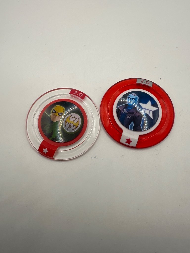 Disney Video Games & Consoles | Disney Infinity Marvel 2.0 Power Discs Featuring Iron Fist & Winter Soldier Red | Color: Red | Size: Os