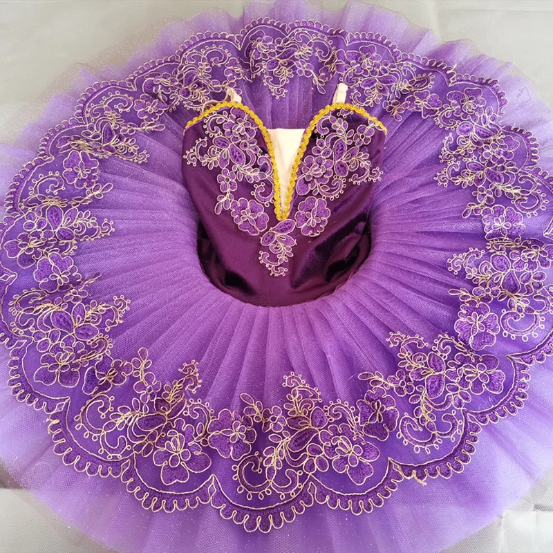Mädchen Ballett profession elle Tutu Kleid lila Erwachsenen Schwan See Pfannkuchen Ballerina Bühnen kostüme Tanz Ballett Trikot Tutu Kleid