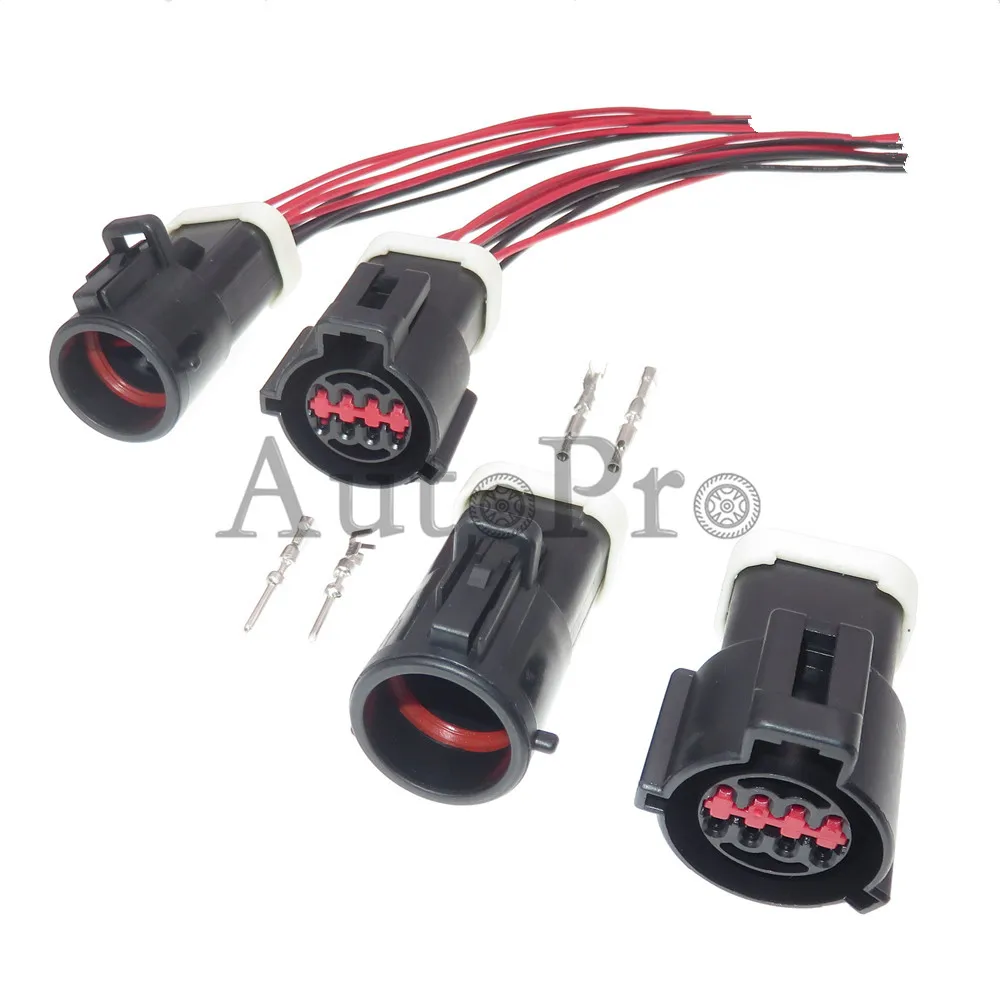 1 Set 8-Loch Wasserdichter Kfz-Steckverbinder AC-Baugruppe Elektrischer Kabelbaum-Stecker für Automobile Image
